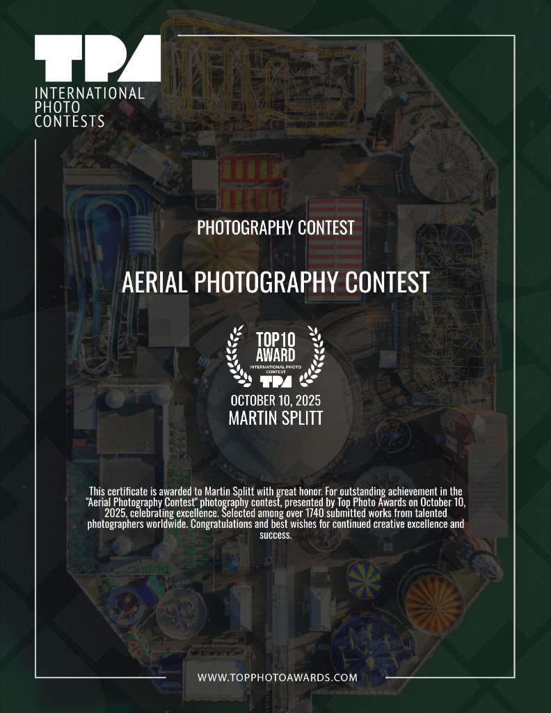 Aerial Photography Contest Certificate